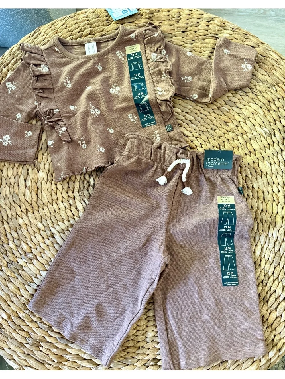 Modern Moments Floral Set Sz 12 Months NWT